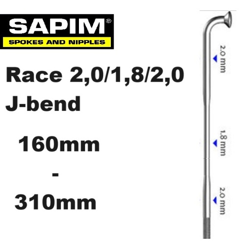 Sapim Race Zilver - Rohloff bocht